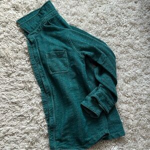 Hanna Andersson Green Herringbone Long Sleeve